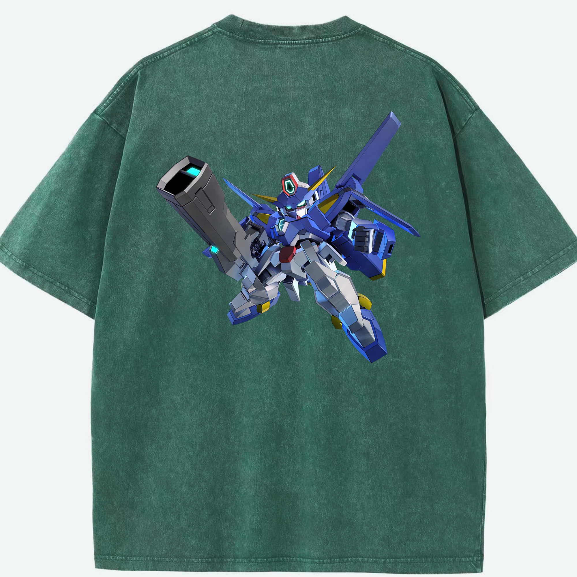 （画像用） 機動戦士ガンダム Mobile Suit Gundam 綿100% ヴィンテージ風 半袖Tシャツ（背面プリント）